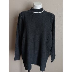 Impressions Dark Gray Crew Neck Sweater